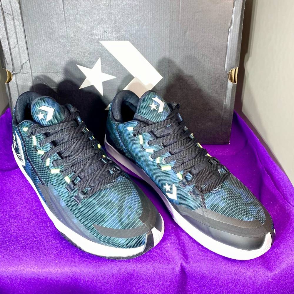 Converse All Star BB Jet Mid Men Basketball Shoes Black Volt 171698C Sz 12 New - Picture 3 of 12